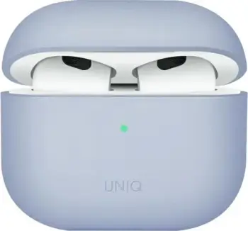 Mbështjellës UNIQ Lino për AirPods 3, silikon, blu