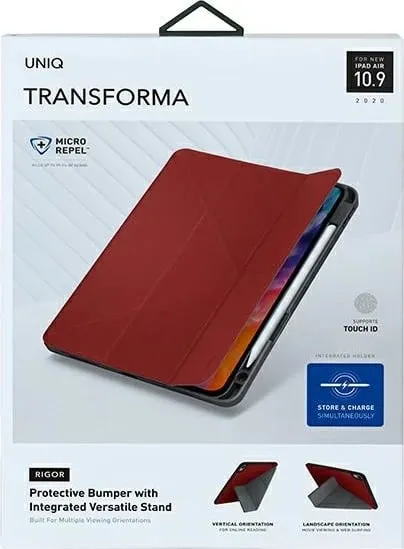 Mbrojtëse UNIQ për iPad Air 10.9 (2020), e kuqe - 7
