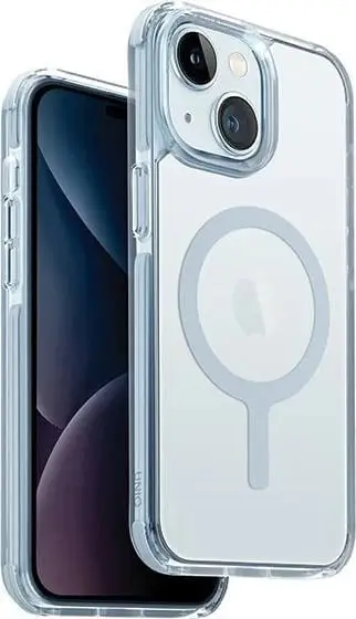Mbështjellës UNIQ Combat Magclick Charging për iPhone 15 Plus / 14 Plus, i kaltër i çelët