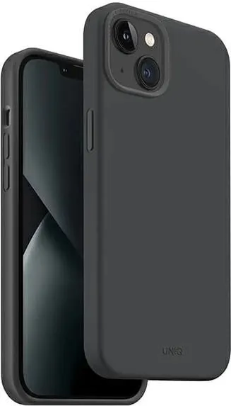 Mbështjellës UNIQ Lino Hue Magclick për iPhone 14 Plus, gri - 1
