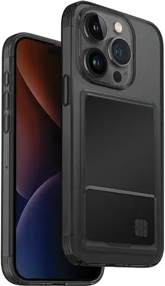 Mbështjellës UNIQ Air Fender ID për iPhone 15 Pro, Gri