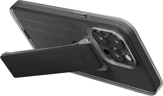 Mbështjellës UNIQ Heldro Mount me stand, për iPhone 15 Pro 6.1", blu - 2