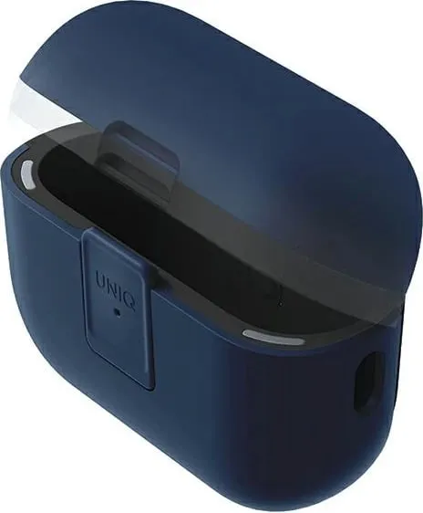 Mbështjellës UNIQ Clyde Lock Case për AirPods Pro 2, kaltër-gri e errët - 2