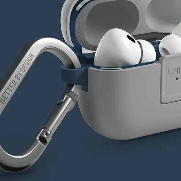Mbështjellës UNIQ Clyde Lock Case për AirPods Pro 2, kaltër-gri e errët - 4