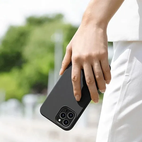 Mbështjellës UNIQ Lino Hue për iPhone 12 Pro Max, i zi - 1