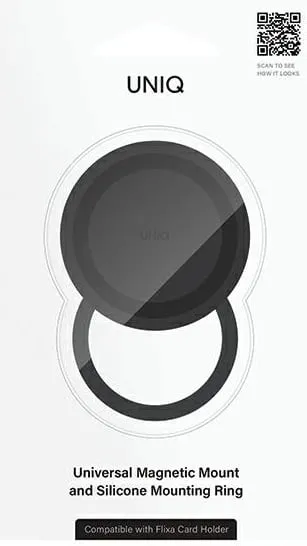 Baza magnetike UNIQ Flixa për celular, e zezë - 2