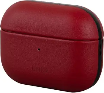 Mbështjellës UNIQ Terra për AirPods Pro, lëkurë natyrale, Kuq