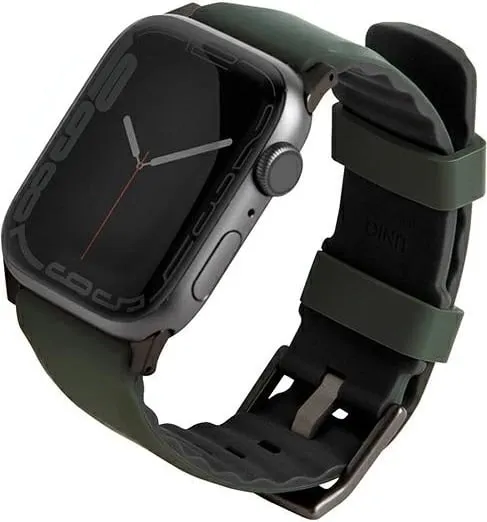 Rrip për Apple Watch UNIQ Linus, silikon, 42/44/45/49mm, i gjelbër - 1