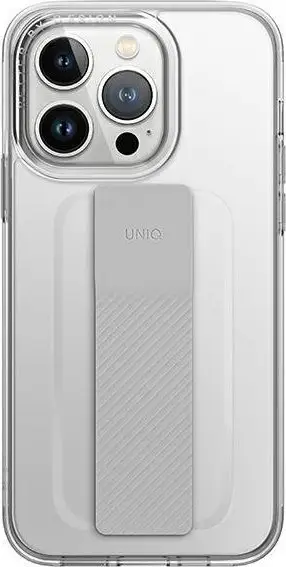 Mbështjellës UNIQ Heldro Mount për iPhone 14 Pro, me rrip FlexGrip, transparent