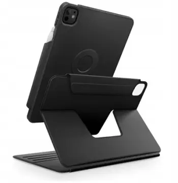 Kuti mbrojtëse UNIQ Rovus Snapmount për iPad Pro 13" M4, magnetike, rrotullim 360°, gri