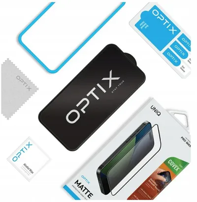 Xham mbrojtës Uniq Optix Matte për iPhone 17, tempered glass, mat - 5