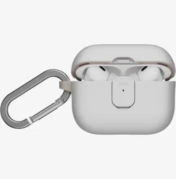 Kuti mbrojtëse UNIQ Clyde për AirPods Pro 3, Mist Grey, Khaki