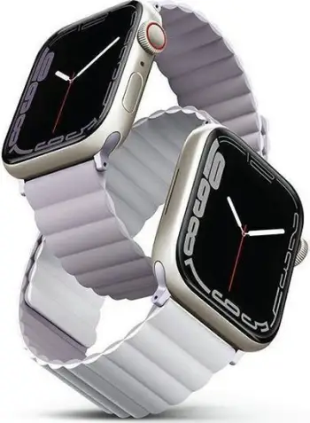 Rrip ore Uniq Revix për Apple Watch 38/40/41mm, magnetik, dyanshëm, lejla e bardhë