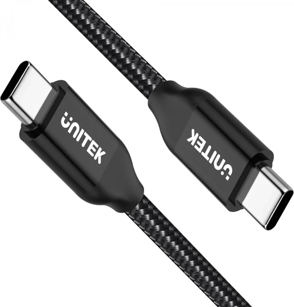 Kabllo USB-C Unitek, 2 m, 240 W, e zezë - 2