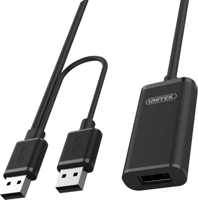Kabllo zgjatuese Unitek USB 2.0, 10m, e zezë - 2