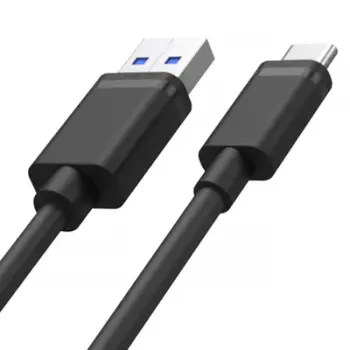 Kabllo Unitek, USB C / USB A, 0.25 m, e zezë