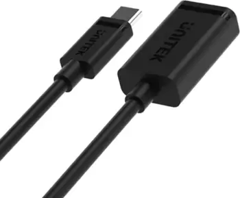 Kabllo Unitek, USB C / USB C, 1 m, e zezë