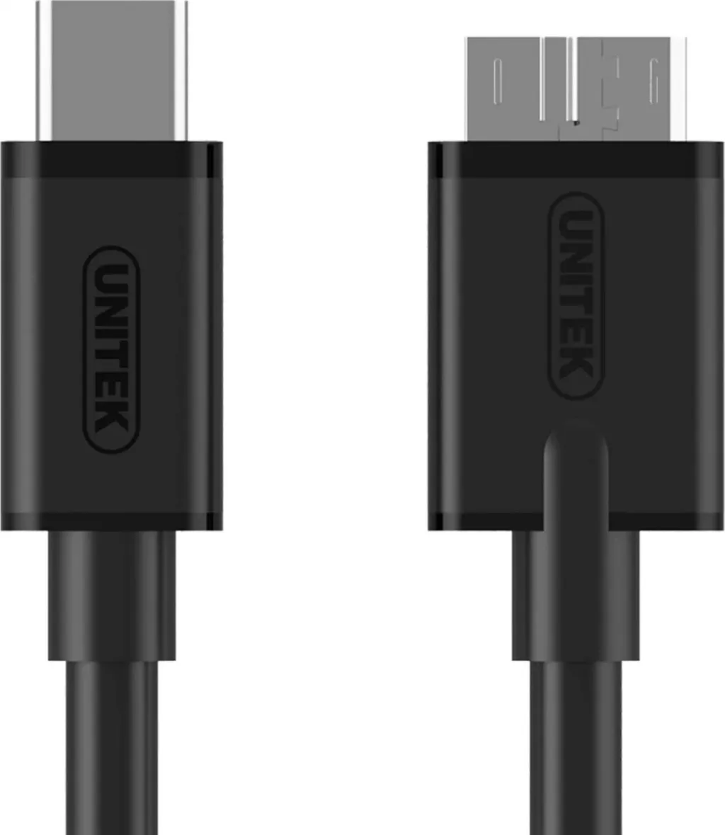 Kabllo Unitek, USB C / Micro-USB B, 1 m, e zezë - 2