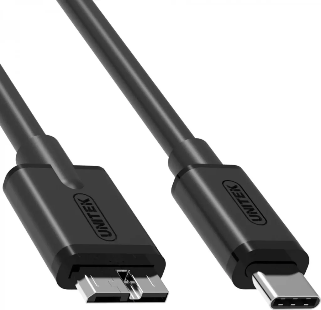 Kabllo Unitek, USB C / Micro-USB B, 1 m, e zezë - 3