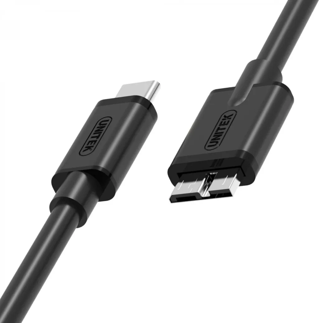 Kabllo Unitek, USB C / Micro-USB B, 1 m, e zezë - 4