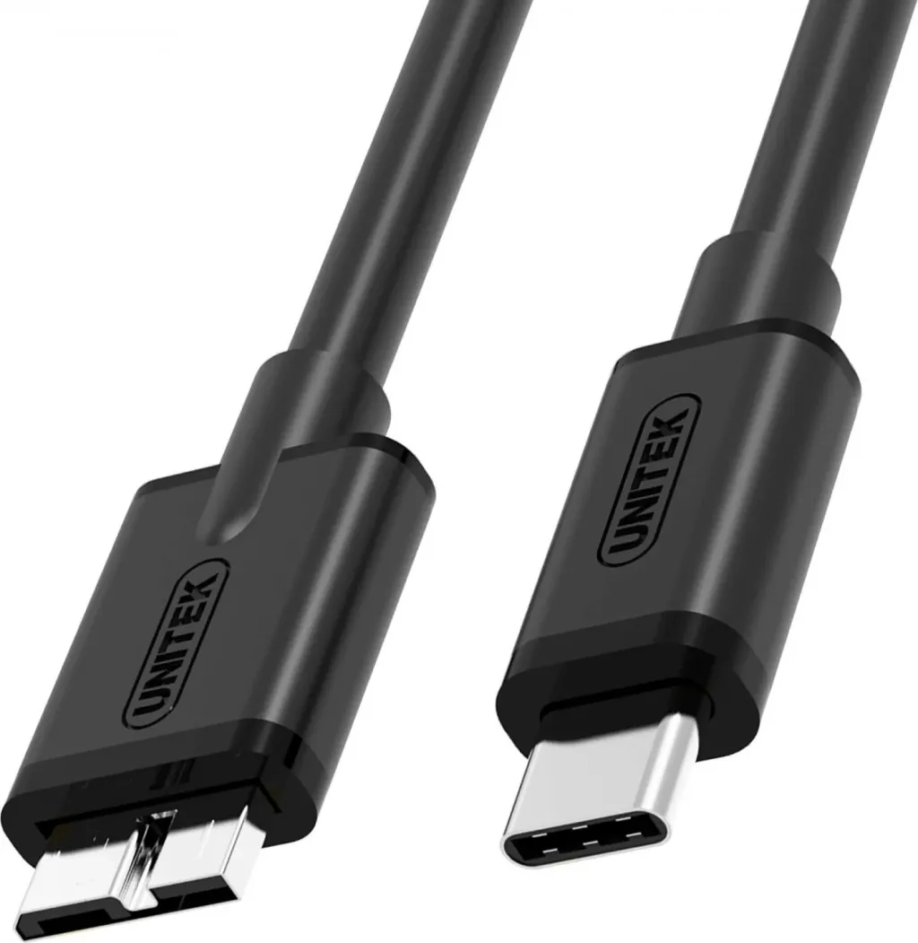 Kabllo Unitek, USB C / Micro-USB B, 1 m, e zezë - 5