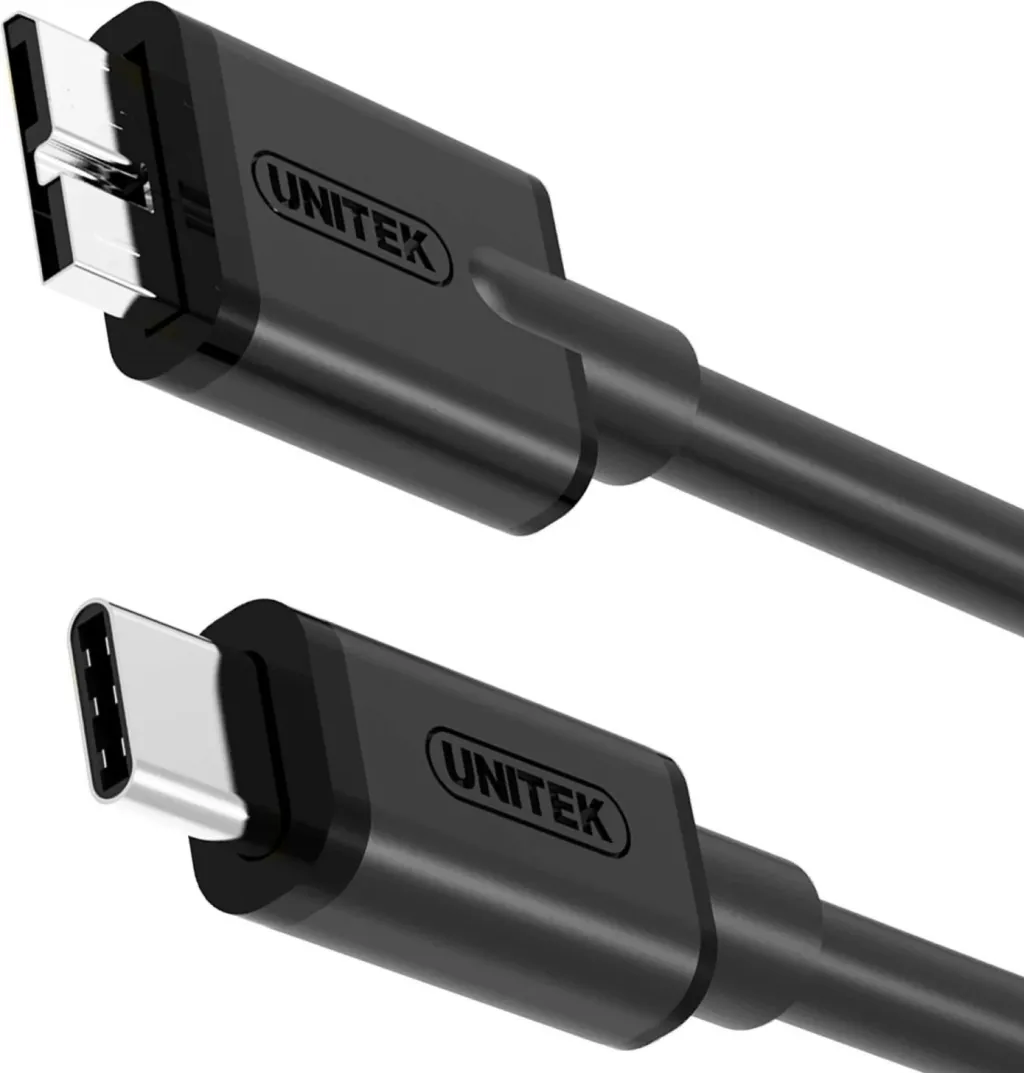 Kabllo Unitek, USB C / Micro-USB B, 1 m, e zezë - 6