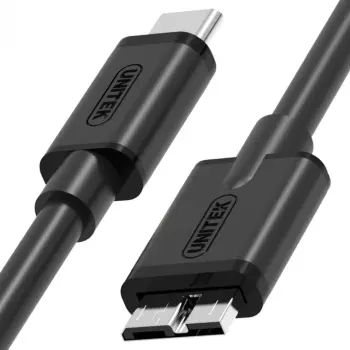 Kabllo Unitek, USB C / Micro-USB B, 1 m, e zezë