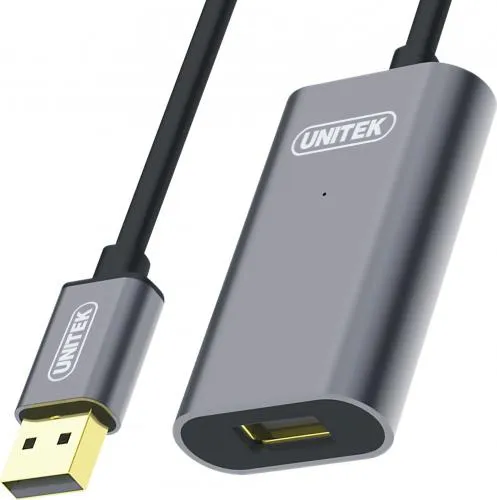 Kabllo Unitek (Y-275) USB-A, 30m, e zezë - 2