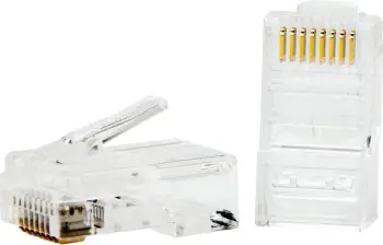 Konektorë RJ45 Unitek Cat 6, set 100 copë