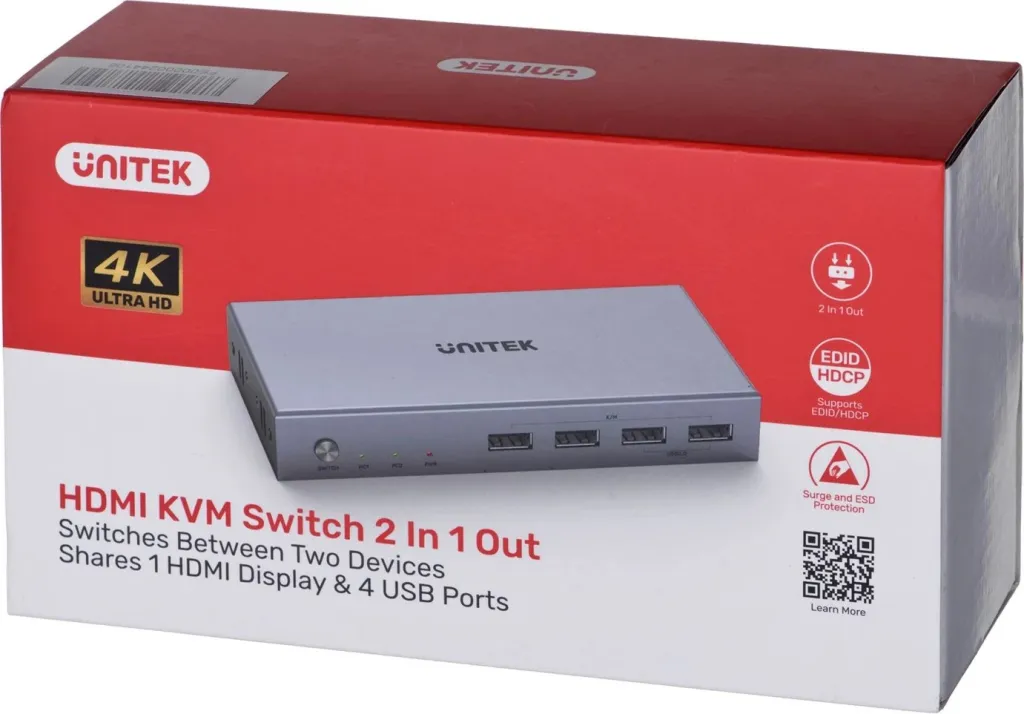 Switch Unitek, 4K HDMI, 2.0 USB, i zi - 4