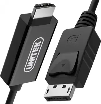 Kabllo Unitek DisplayPort - HDMI 1.8m e zezë (Y-5118CA BOX)