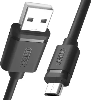 Kabllo Unitek, USB A / Micro-USB B, 1.5 m, e zezë