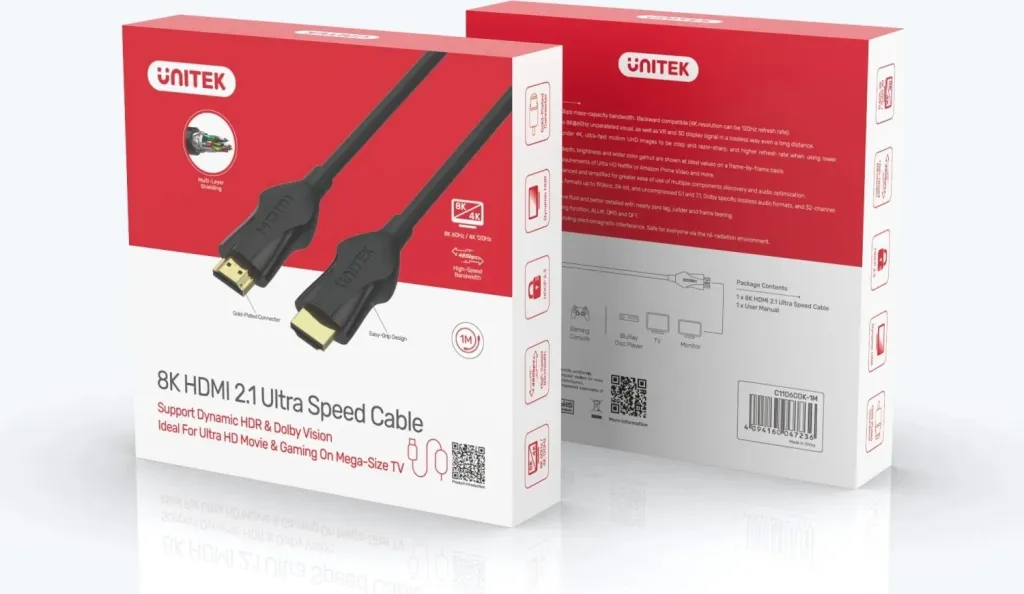 Kabllo HDMI Unitek, 1m, hiri - 2
