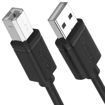 Kabllo Unitek, USB A / USB B, 5 m, e zezë