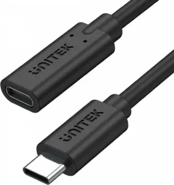 Kabllo Unitek, USB C / USB C, 1.5m, e zezë