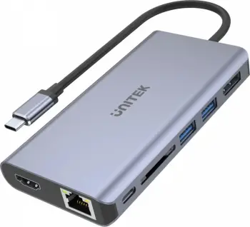 Shpërndarës Unitek S7, USB-C, i hirtë