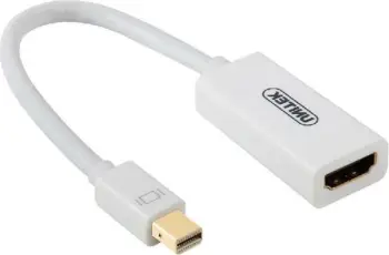 Përshtatës Unitek DisplayPort Mini - HDMI Y-6331, i bardhë