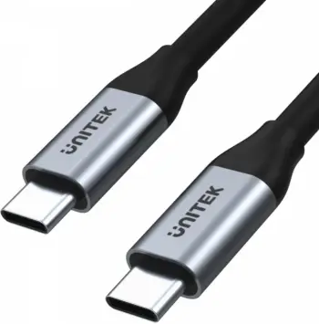 Kabllo Unitek, USB C / USB C, 1 m, e zezë