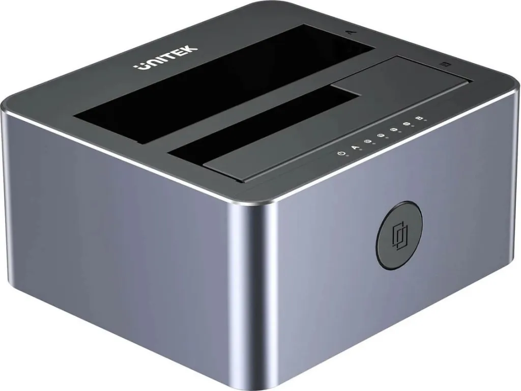 Stacion klonimi UNITEK, 2x SATA 2.5" 3.5", USB-C, Gri - 1