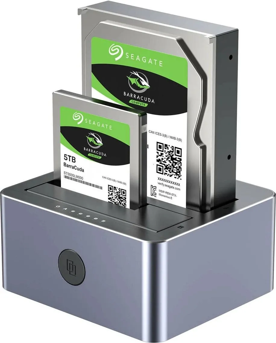 Stacion klonimi UNITEK, 2x SATA 2.5" 3.5", USB-C, Gri - 3