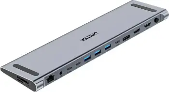 Switch KVM Unitek, 2x HDMI 4K, 1x DisplayPort, USB-C, PD 100W, hiri