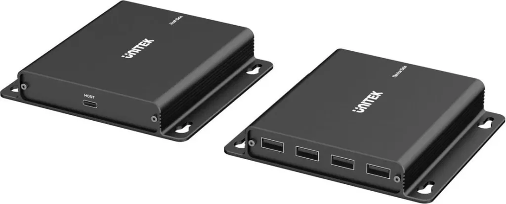 USB-C extender Unitek, 4x USB-A, Ethernet, 150m, 480Mbps - 1