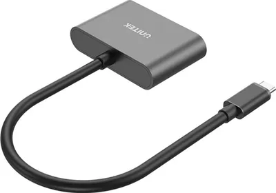 Adapter USB C Unitek V1168A, HDMI 4K, VGA Full HD, gri - 2