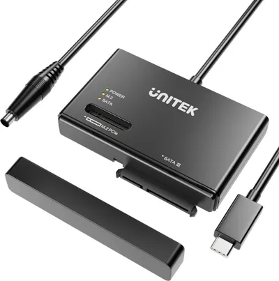 Adapter Unitek USB C, për SATA dhe M.2 NVMe, 10Gbps, i zi - 2