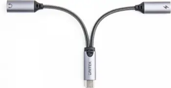 Adapter USB Unitek M206A, USB C në USB C x2, argjendtë