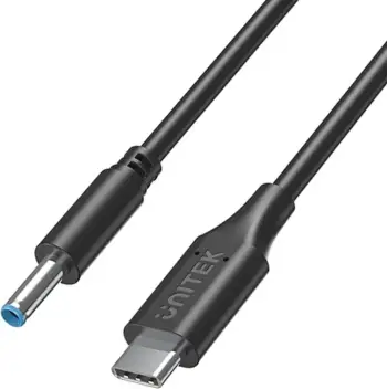 Kabllo USB Unitek C14117BK, USB C në DC 4.5 x 3.0mm, 1.8m, e zezë