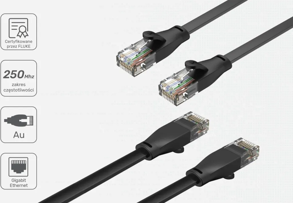 Kabllo rrjeti Unitek C1808GBK, RJ45 Cat.6, 0.5m, e zezë - 10