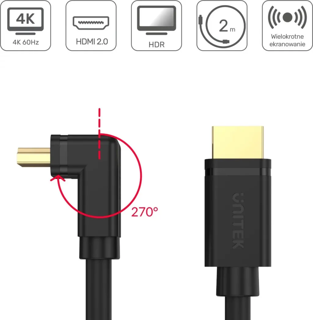 Kabllo HDMI Unitek premium, 30m, e zeza - 3