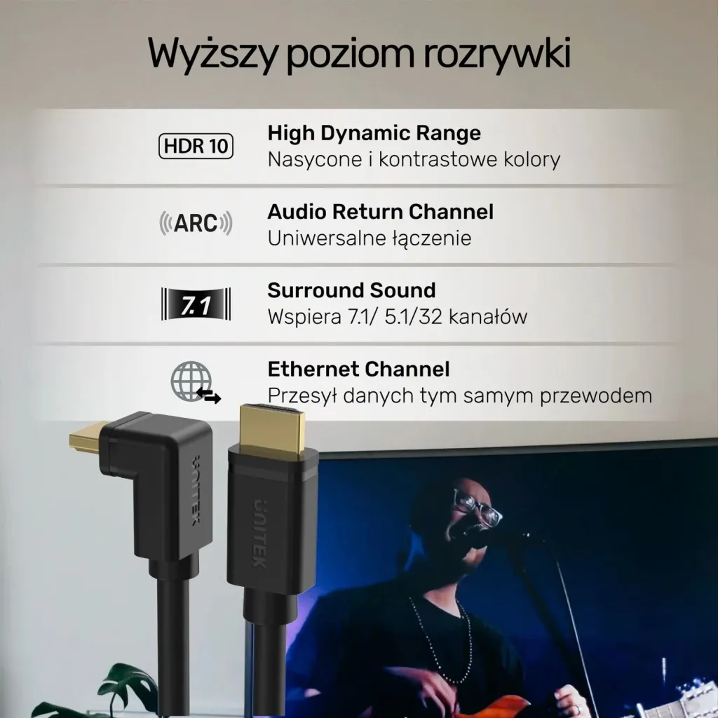 Kabllo HDMI Unitek premium, 30m, e zeza - 6