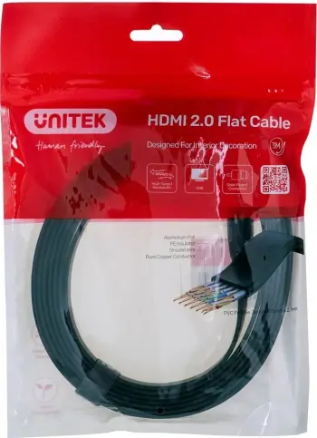 Kabllo HDMI UNITEK C11063BK-3M, 3m, e zezë